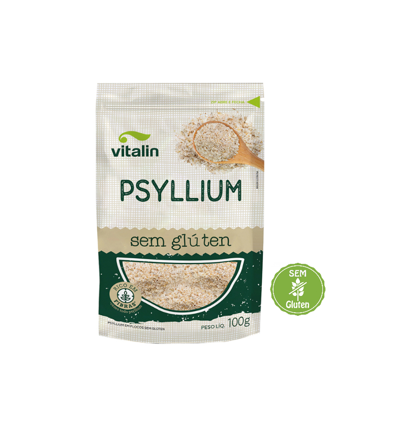 imagem de Psyllium Flocos Vitalin s/ Glúten 100g