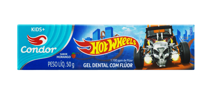 imagem de Gel Dental Condor Kids Hotweels 50g