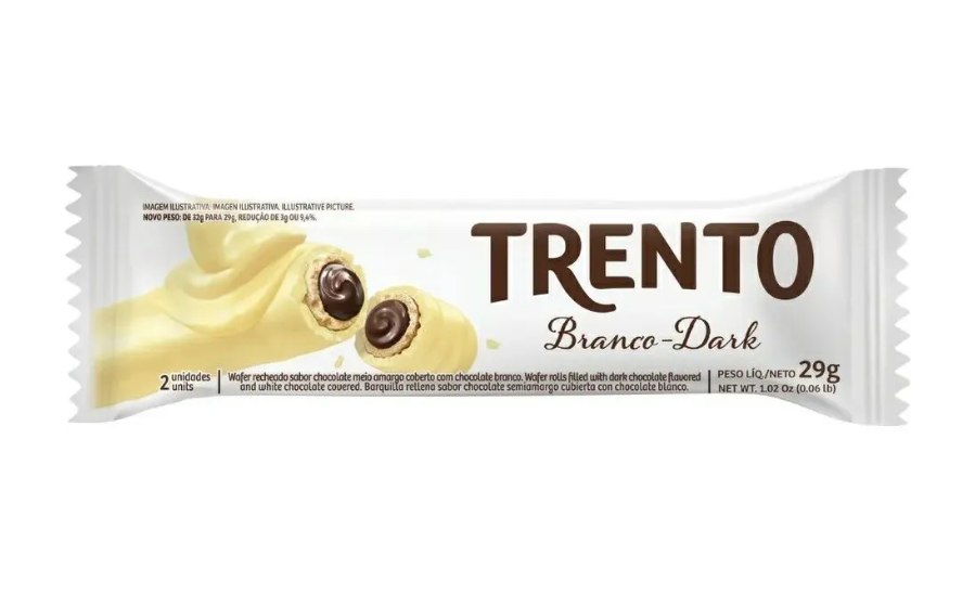 imagem de Wafer Trento Branco Dark 29g