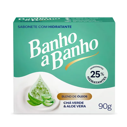 imagem de Sabonete Banho a Banho Chá Verde e Aloe Vera 90g