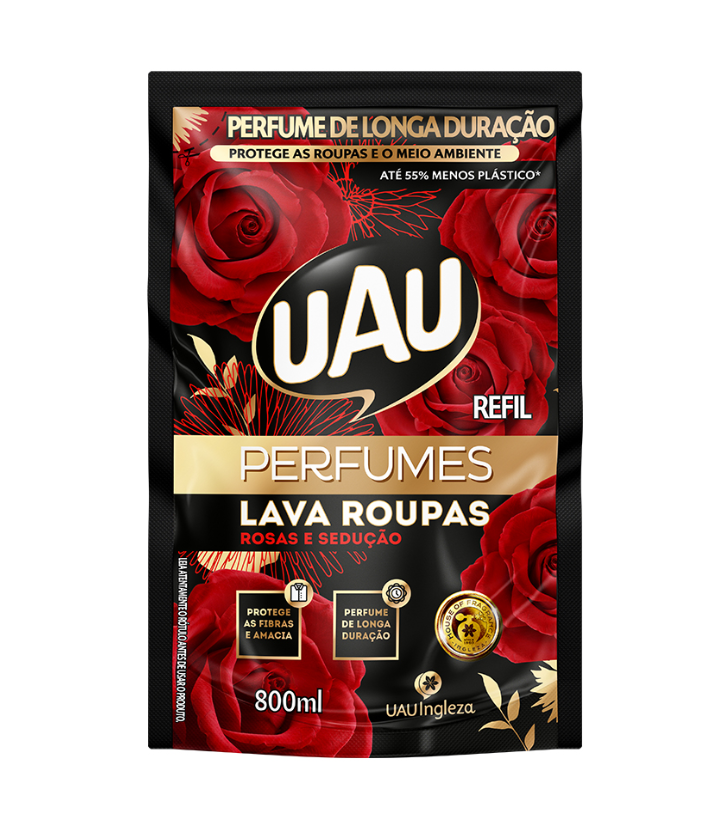 imagem de Lava Roupas Uau Rosas e Sedução 800ml
