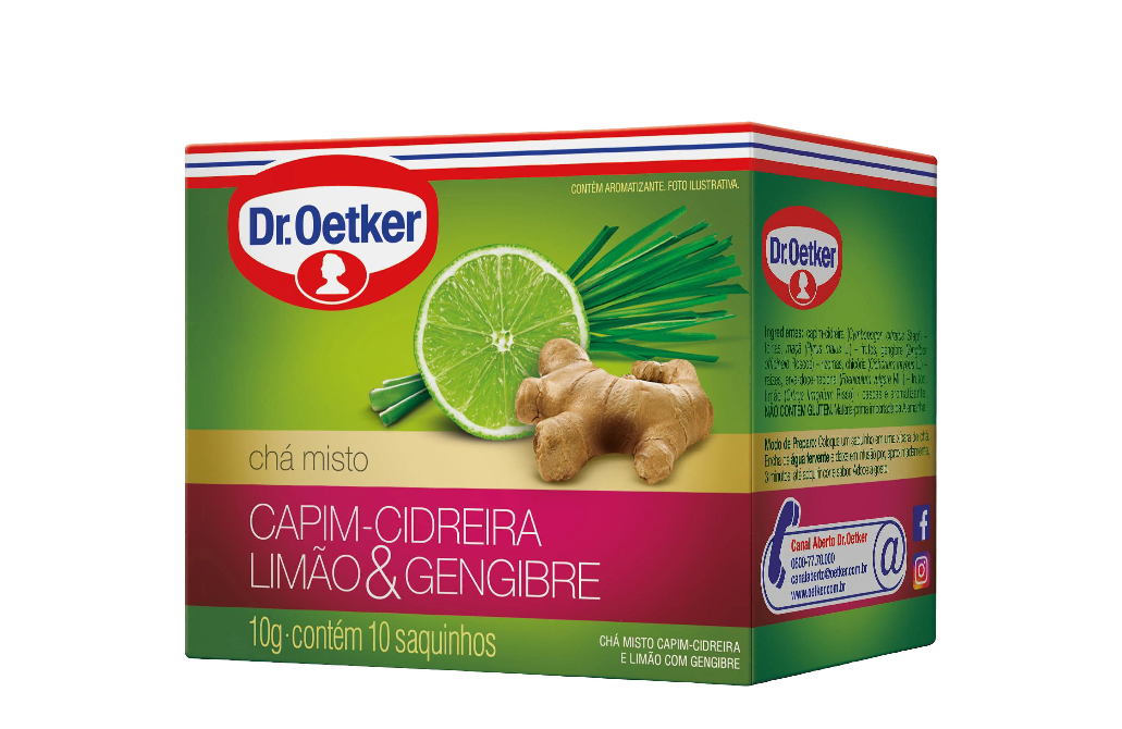 imagem de Chá Dr Oetker Cidreira c/ Limão e Gengibre 10g