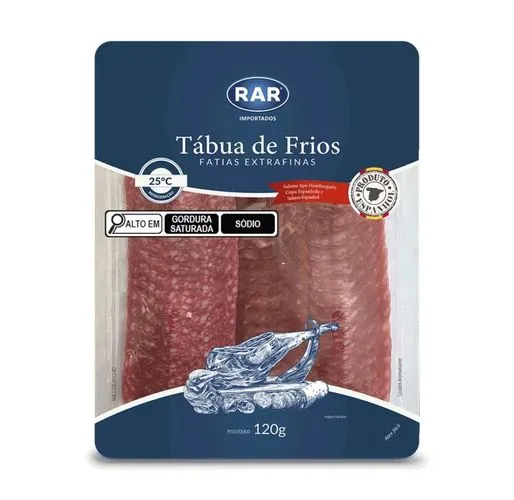 imagem de Tábua de Frios RAR Fatias Extrafinas 120g