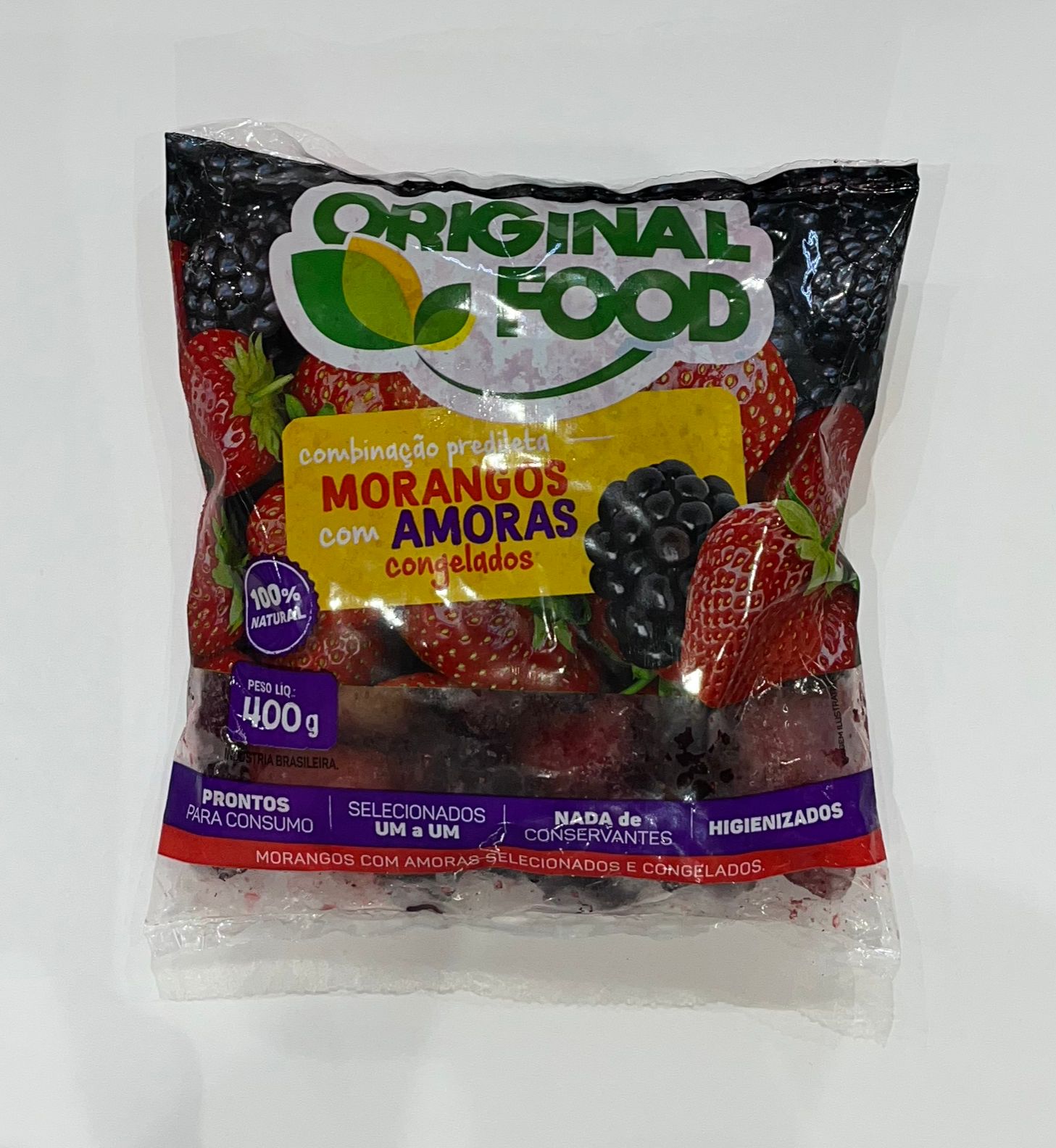 imagem de Morango c/ Amora Original Food Congelado 400g