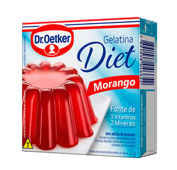 imagem de Gelatina Dr Oetker Diet Morango 12g