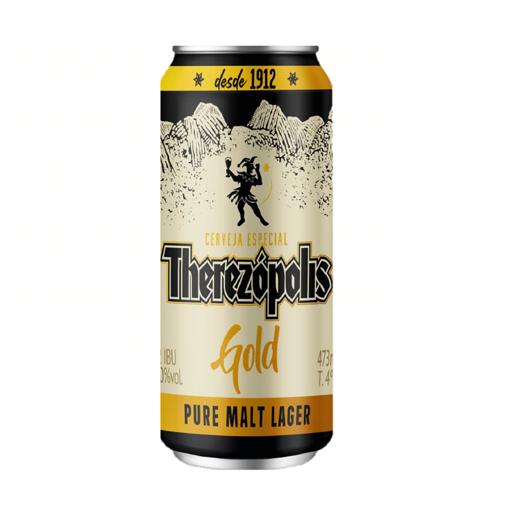 imagem de Cerveja Latão Therezópolis Gold Puro Malte 473ml