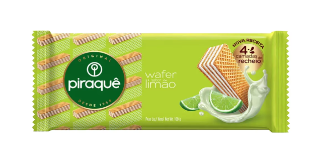 imagem de Biscoito Piraquê Wafer Limão 100g