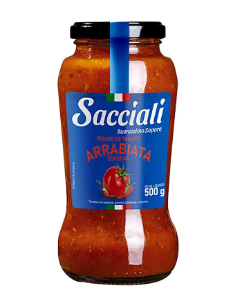 imagem de Molho Tomate Sacciali Arrabiata Vidro 500g