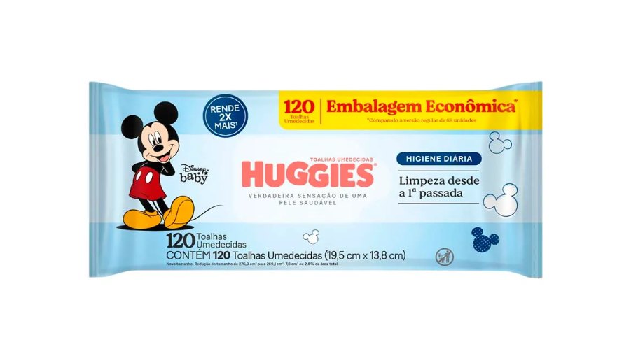 imagem de Toalha Umedecida Huggies Higiene Diária 120un