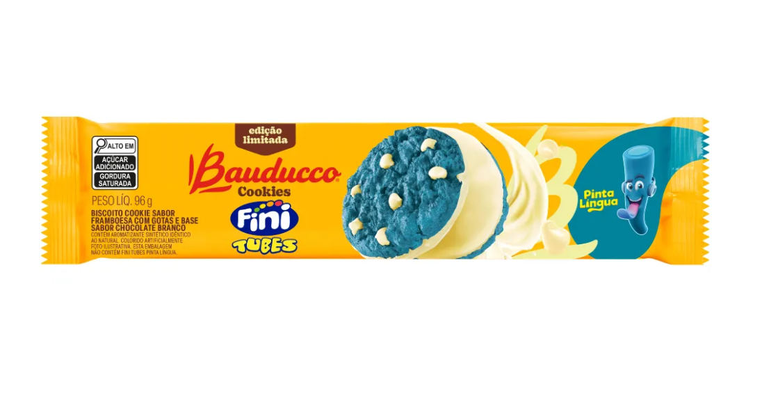 imagem de Cookies Bauducco Fini Pinta Língua 96g
