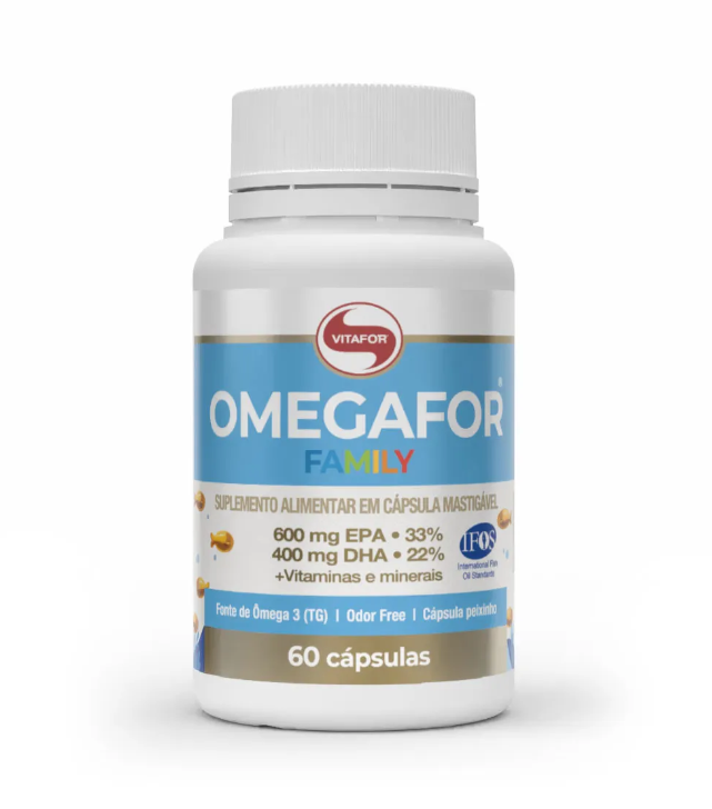 imagem de Omegafor Vitafor Family 60 Cápsulas