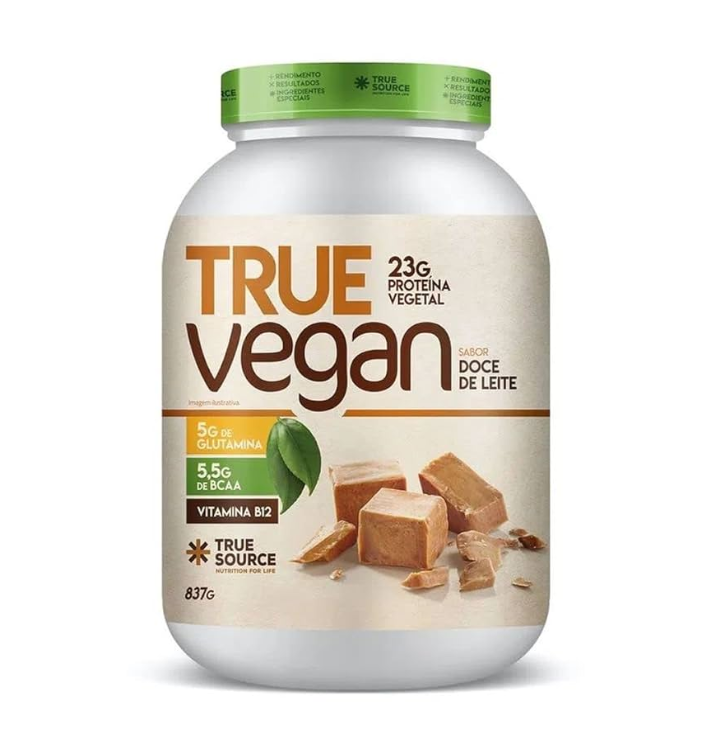 imagem de Whey True Vegan Doce de Leite 837g