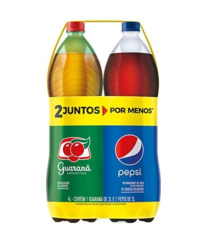 imagem de Kit Refrigerante Guaraná Antárctica + Pepsi 2L