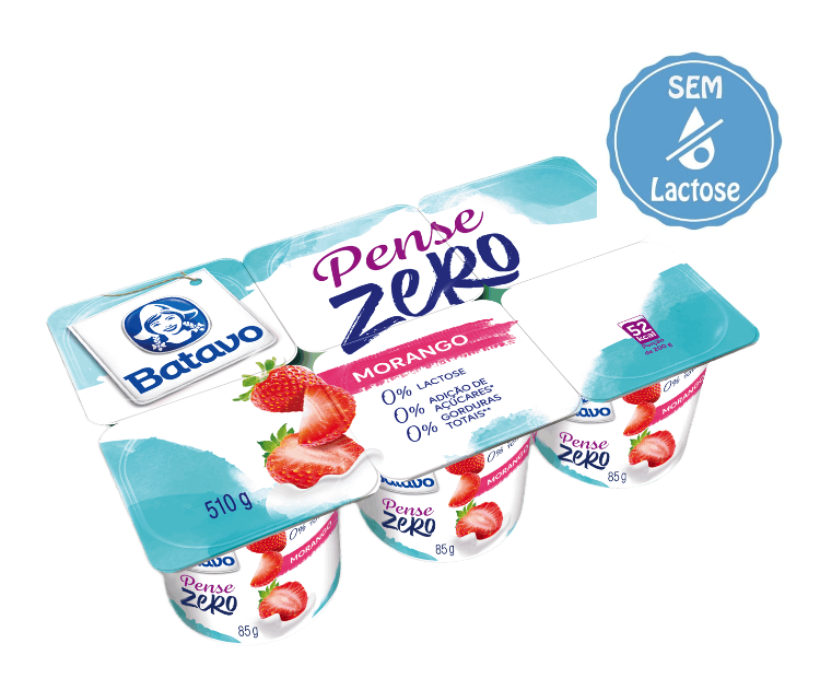 imagem de Iogurte Batavo Pense Zero Morango 510g