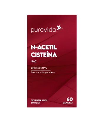 imagem de Suplemento Puravida N-Acetil Cisteína c/60 Cápsulas