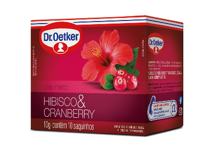 imagem de Chá Dr Oetker hibisco e Cranberry 10g