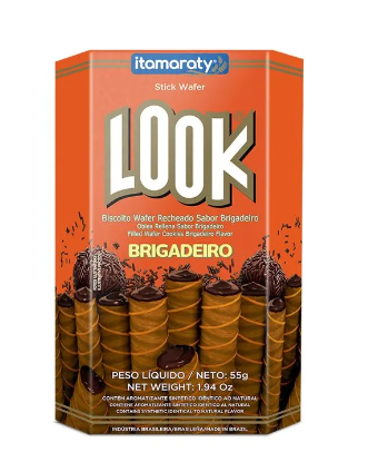 imagem de Biscoito Look Wafer Brigadeiro 55g