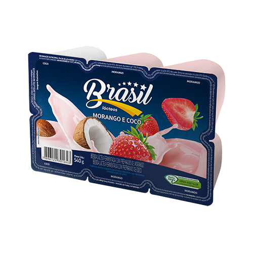 imagem de Bebida Láctea Brasil Morango e Coco 540g