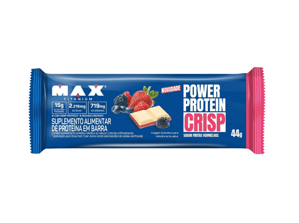 imagem de Barra Proteica Max Titanium Frutas Vermelhas 44g
