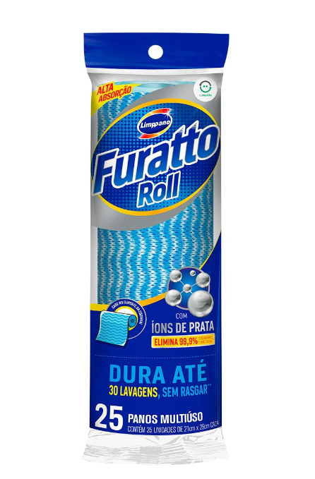 imagem de Pano Limppano Furatto Azul Rolo