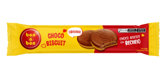 imagem de Biscoito Bonobon Choco Biscuit Amendoim 76g
