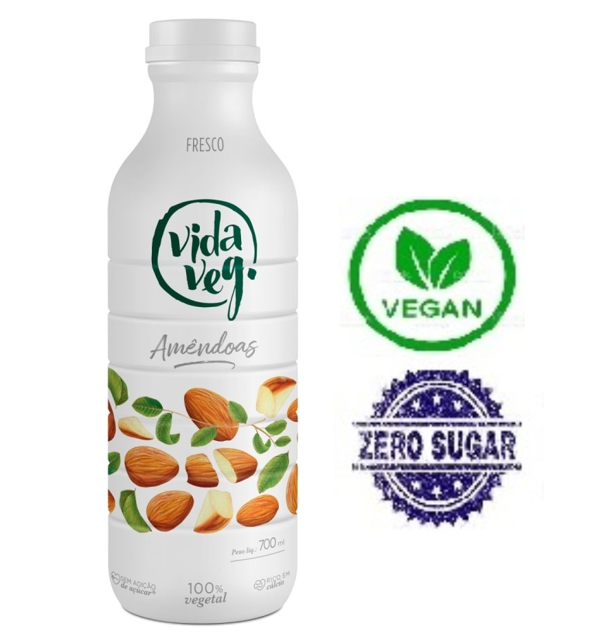 imagem de Alimento Vida Veg Amendoa Fresca 700ml