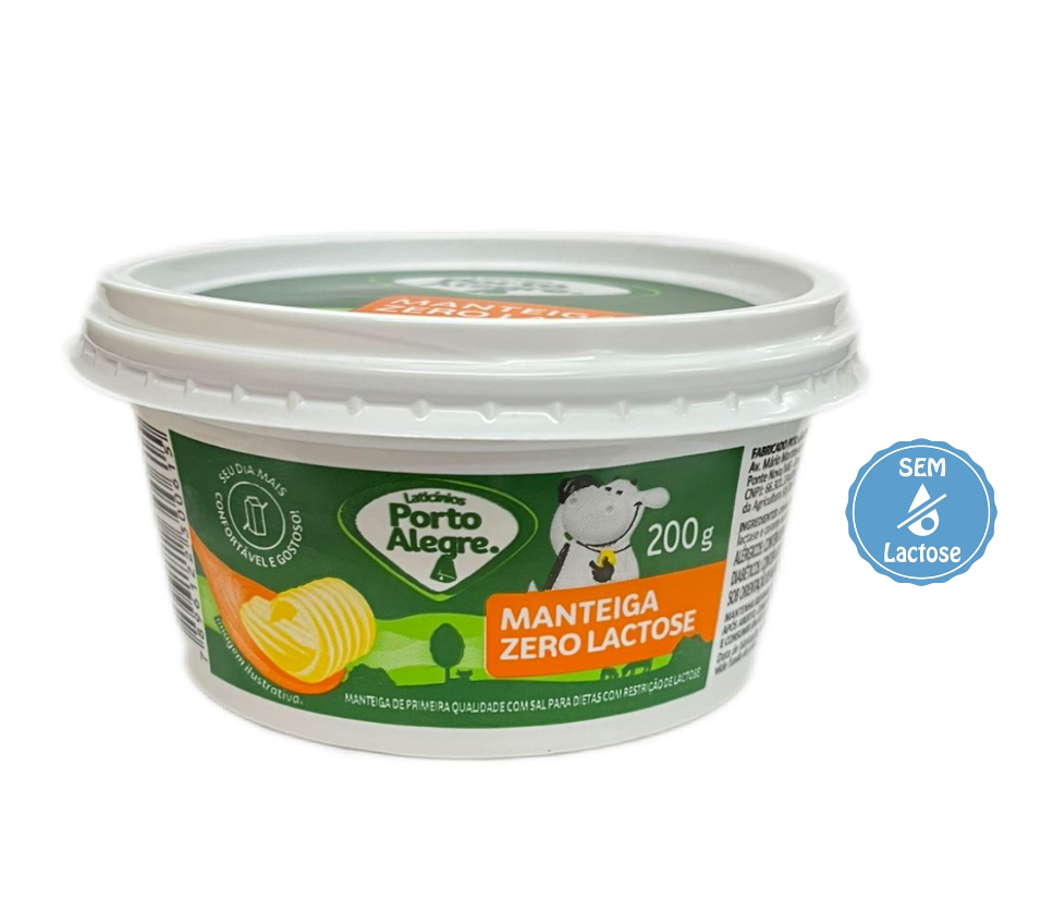 imagem de Manteiga Porto Alegre c/ Sal Zero Lactose 200g