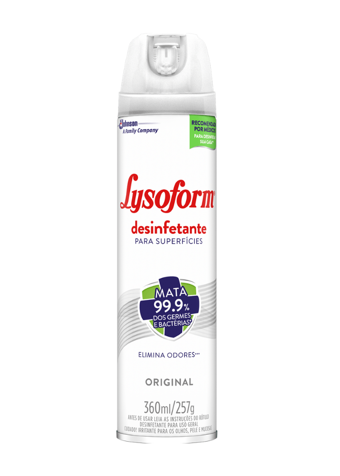 imagem de Desinfetante Lysoform Aerossol Original 360ml