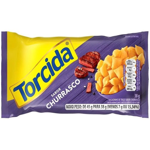 Salgadinho Torcida 38 G Churrasco | Supermercado Soares
