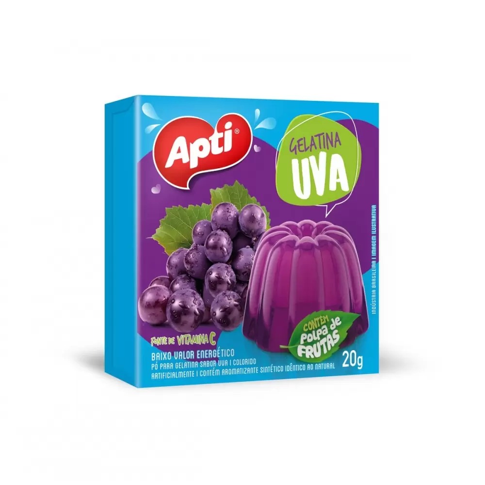 imagem de Gelatina Apti Uva 20g