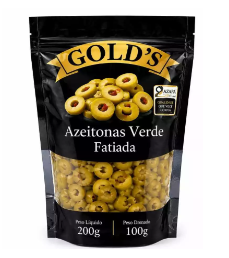 imagem de Azeitonas Gold`s Fatiada Refil 100g