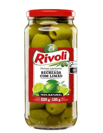 imagem de Azeitona Rivoli Recheada c/ Limão 130g
