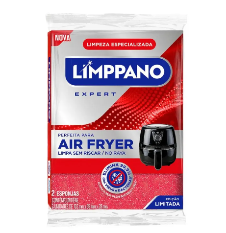 imagem de Esponja Limppano Expert Air Fryer c/ 2un