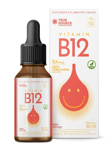 imagem de Suplemento True Vitamin B12 Morango 30ml