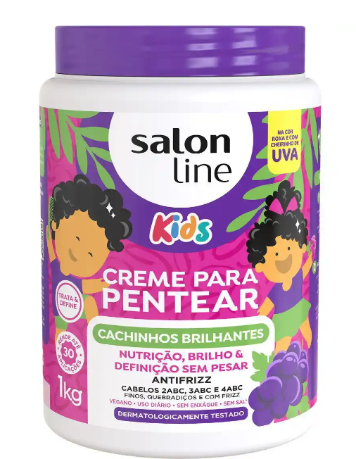 imagem de Creme Pentear Salon Line Cachinhos Uva 1Kg
