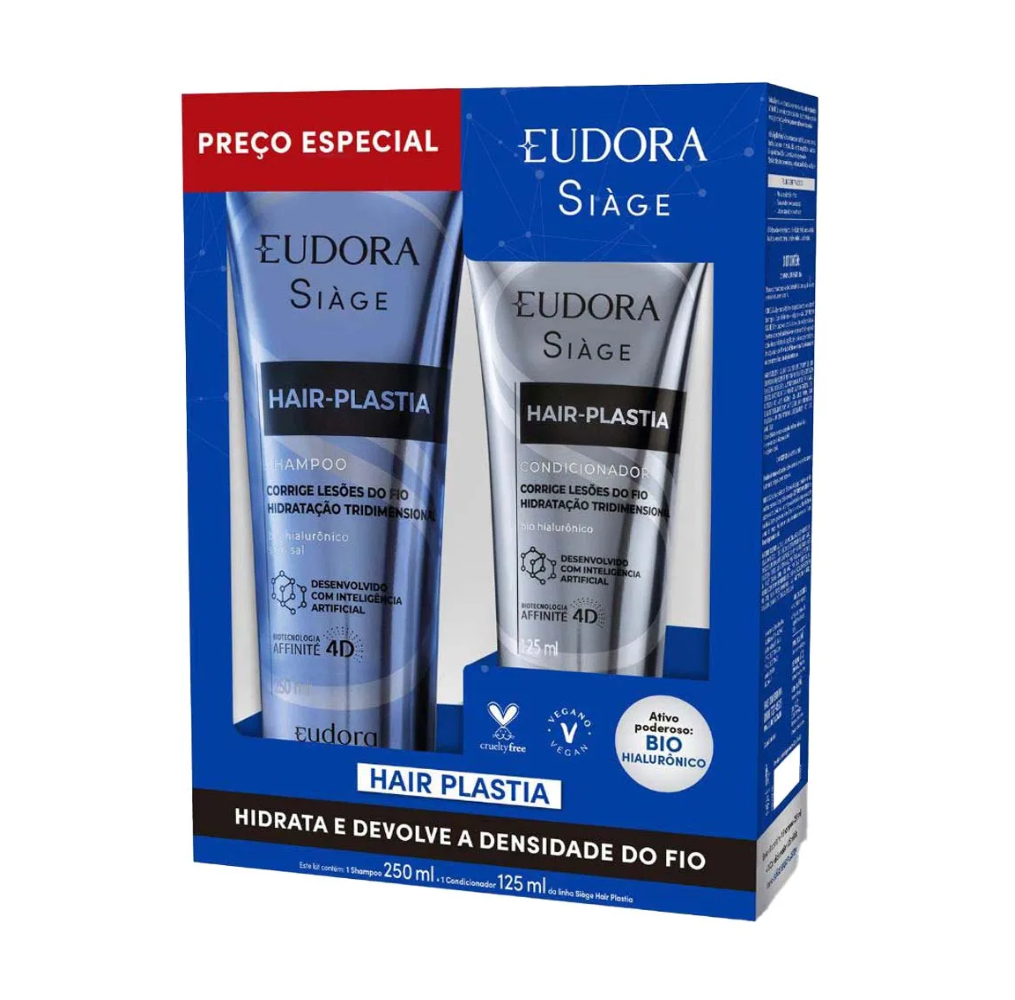 imagem de Kit Siàge Shampoo 250ml + Condicionador 125ml Hair Plastia