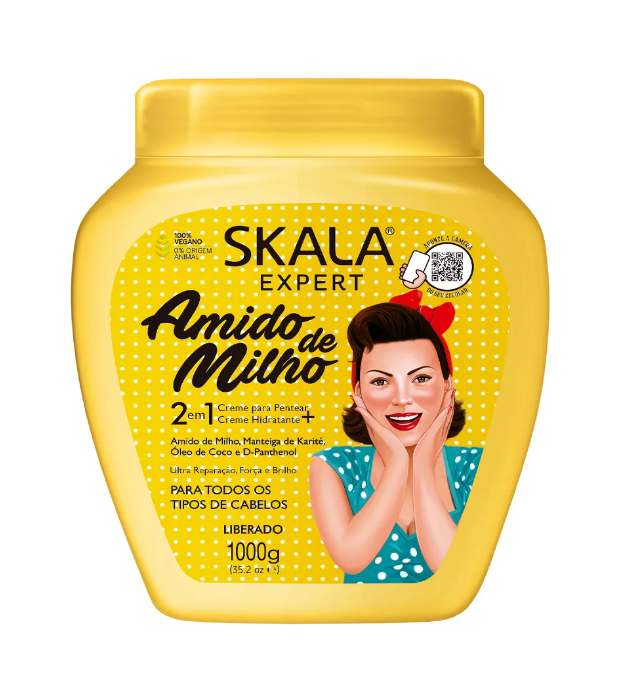 imagem de Creme Tratamento Skala Amido Milho 2 em 1 1Kg
