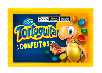 imagem de Chocolate Arcor Tortuguita Confeitos 40g