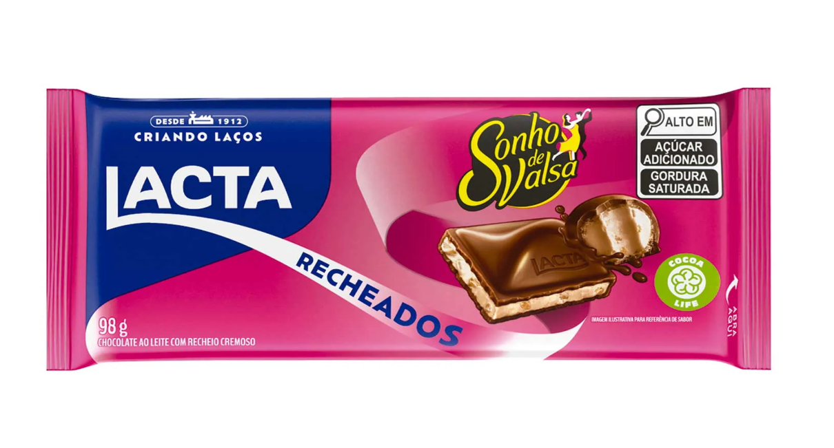 imagem de Chocolate Lacta Sonho de Valsa Recheada 98g