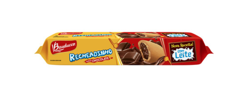 Biscoito Bauducco Recheadinho Chocolate 104g, Supermercado Soares