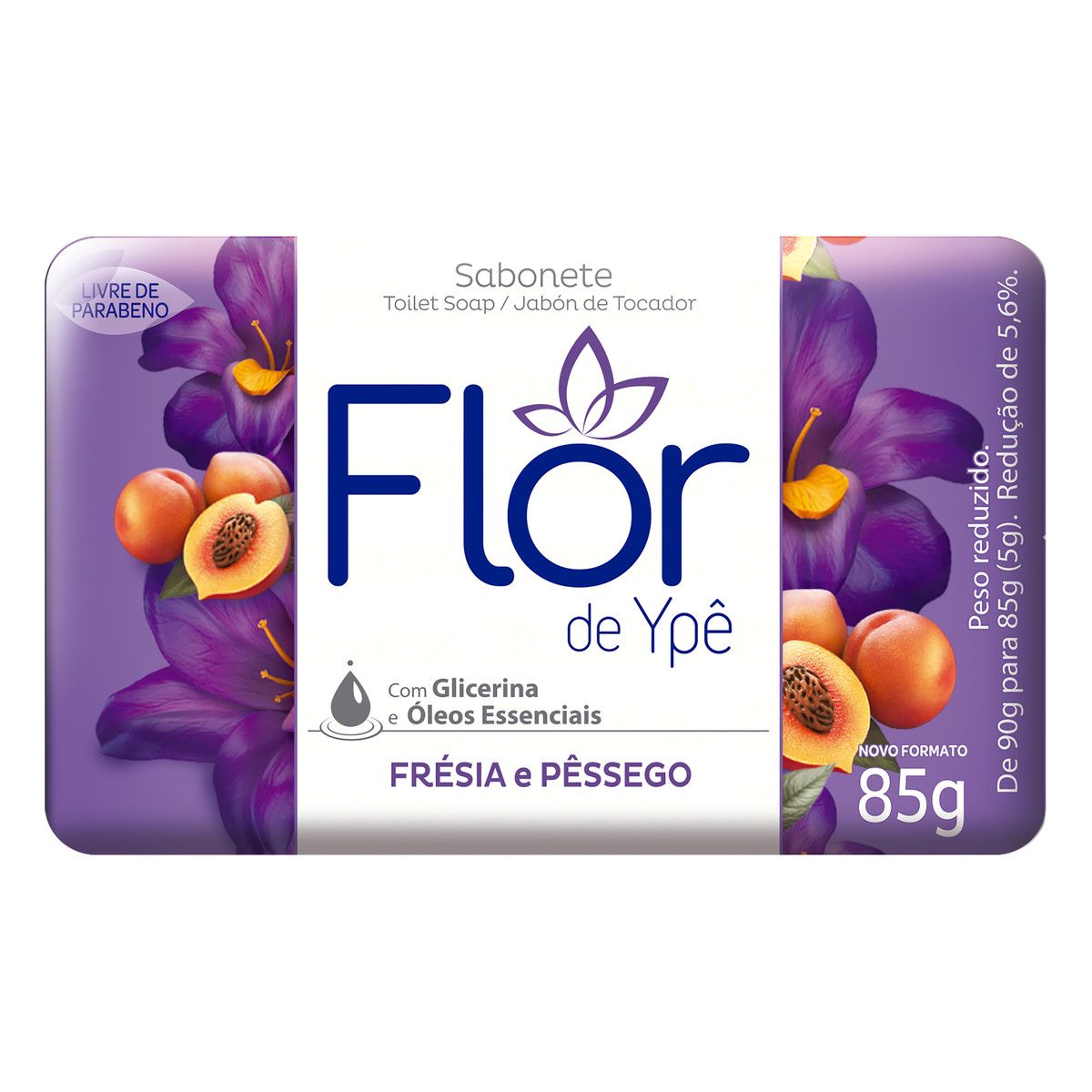 Sabonete Flor Ypê Frésia Pêssego 85g | Supermercado Soares | Loji