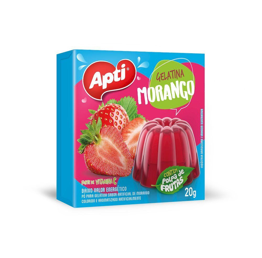 imagem de Gelatina Apti Morango 20g