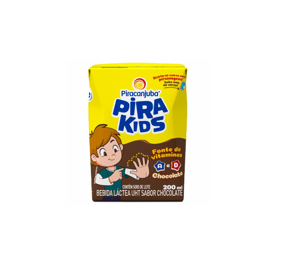 Bebida Látea Achocolatado Pirakids 200ml (1X1 200ML)