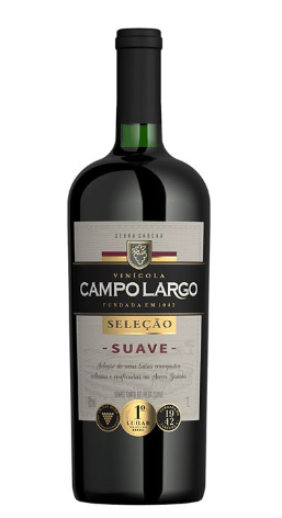 imagem de Vinho Campo Largo Tinto Suave Seleção 1l