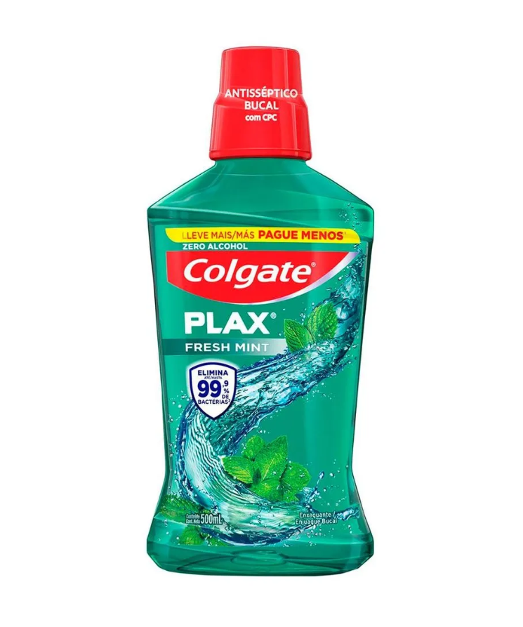 imagem de Enxaguante Bucal Colgate Plax Fresh Mint 500ml