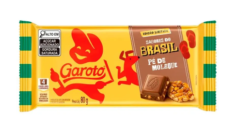 imagem de Chocolate Garoto Pé de Moleque 80g