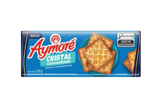 imagem de Biscoito Aymoré Cracker Cristal Caramelizado 150g
