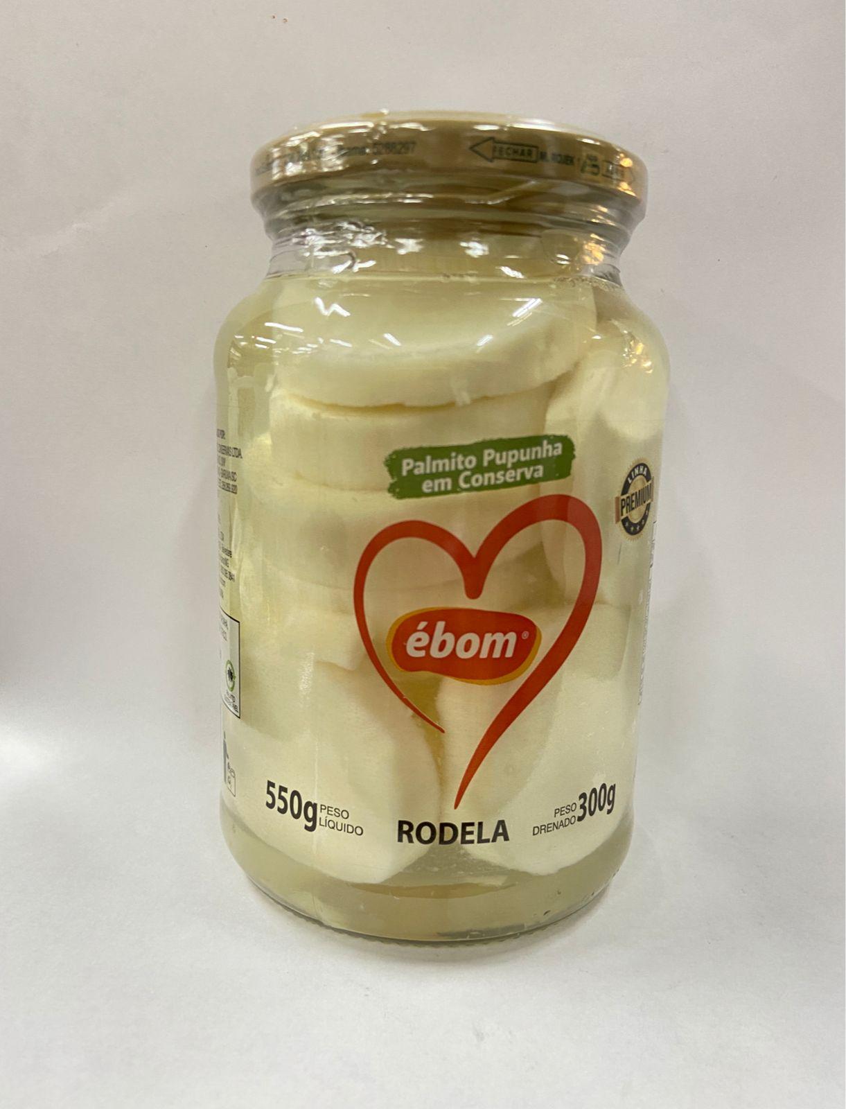 imagem de Palmito Ébom Pupunha Rodela 300g