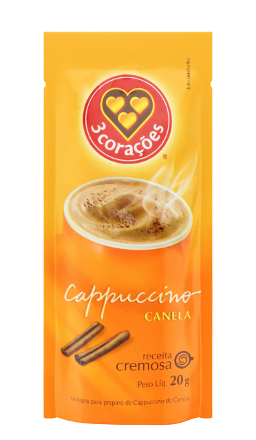 imagem de Cappuccino 3 Corações Canela 20g