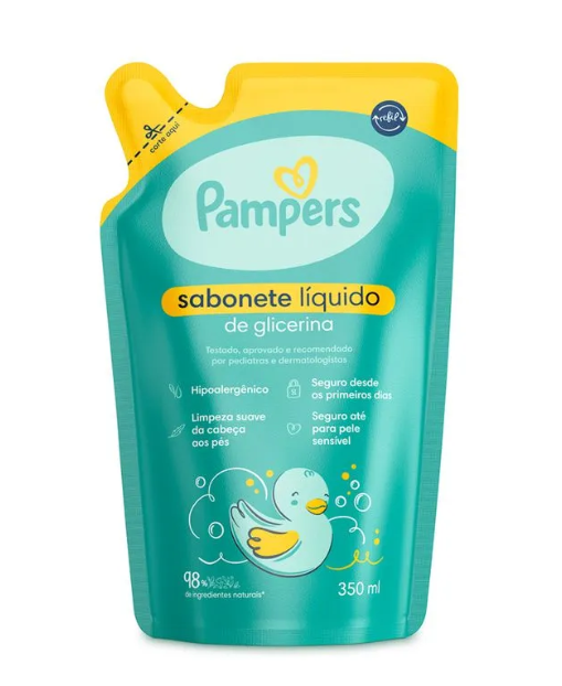 imagem de Sabonete Liquido Pampers Glicerina Refil 350ml